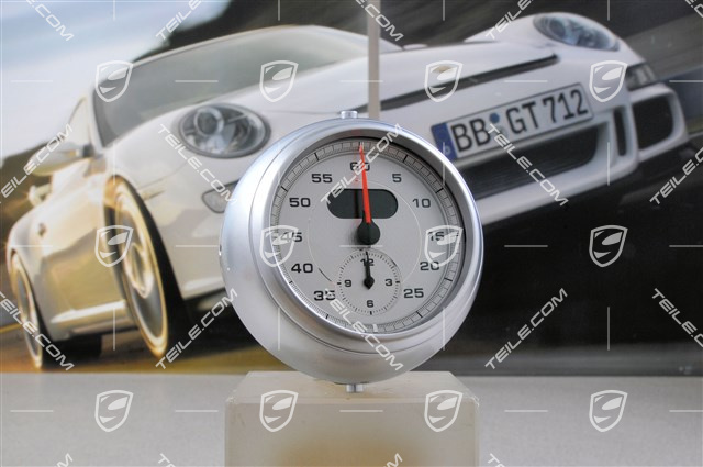Stopwatch, silver-coloured instrument dials Stopwatch, silver-coloured instrument dials