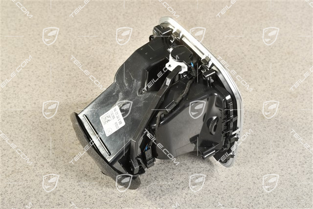 Defrosterblende / mitteldüse, Mittelkonsole hinten, Galvanosilber