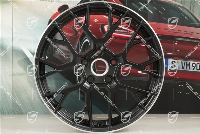 20+21" Komplet felg RS Spyder, felgi: przednie 8,5J x 20 ET50 + tylne 11,5J x 21 ET67, czarny satynowy półmat