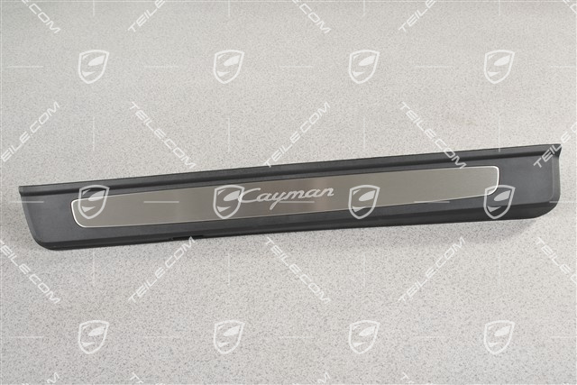 Einstiegleiste, Edelstahl, mit Schriftzug "Cayman", R
