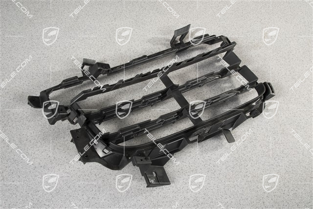 Front bumper, side ventilation grille, Black matte, R