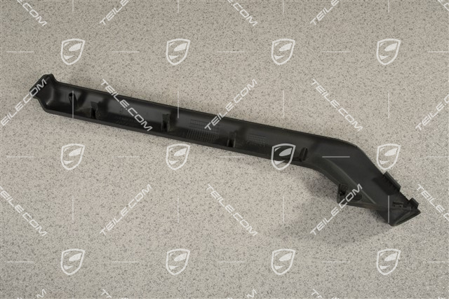 Türverkleidung Zuziehgriff, Abdeckblende, Schwarz, L