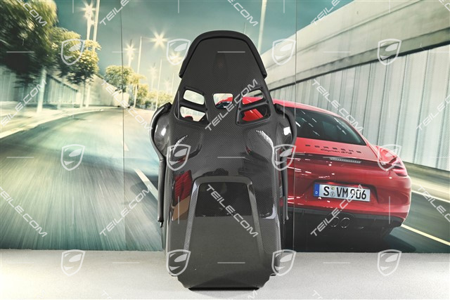 Schalensitz GT3RS / GT2RS, Carbon, Leder, Schwarz, ohne Schinen, L