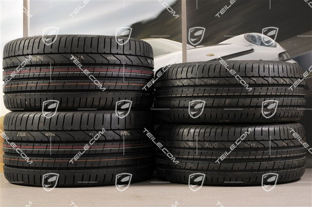 20-inch SportDesign summer wheel set, Exclusive - black high gloss, 8,5J x 20 ET51 + 11J x 20 ET70, NEW Pirelli summer tyres 245/35 R20 + 295/30 R20