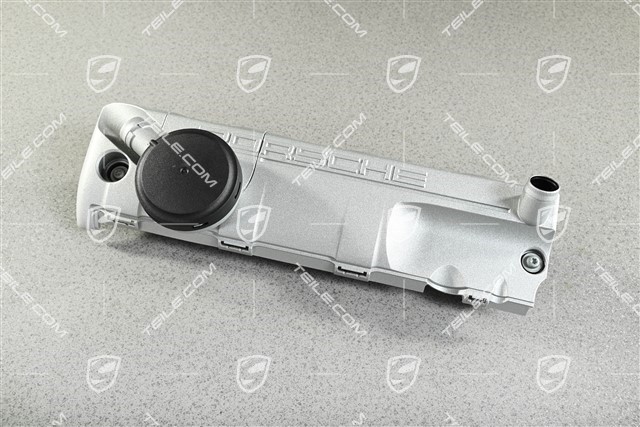 Breather housing, Silver, Cyl. 5-8