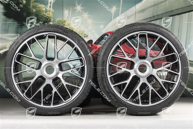 20" Turbo S central locking winter wheel set for Turbo S / GTS, wheels 8,5J x 20 ET51 + 11J x 20 ET59 + NEW Michelin Pilot Alpin PA4 N1 winter wheels 245/35 R20+295/30 R20, TPMS
