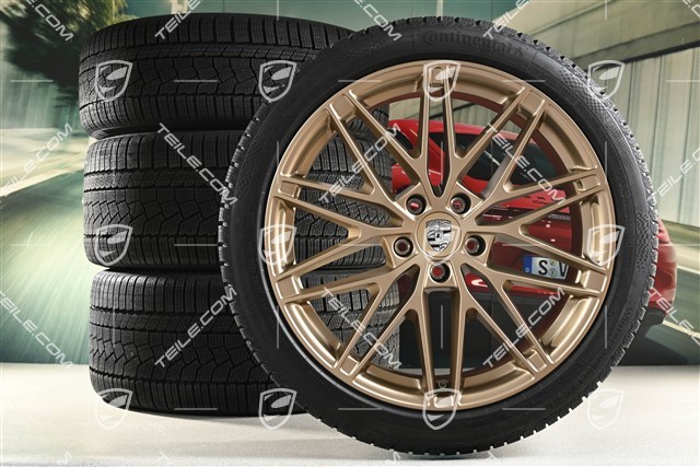 22-inch RS Spyder Design winter wheel set, rims 9J x 22 ET29 + 11J x 22 ET47 + NEW Continental winter tyres 255/40 R22 + 295/35 R22, neodyme