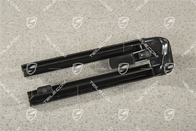 Front seat rail cover, Black, L