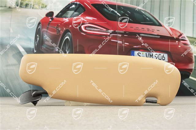 Sonnenblende, Coupe, Kunstleder, Sandbeige, L
