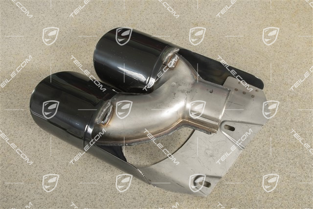 2,0L, Tail pipe, Black, L