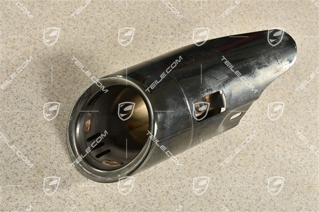 Tailpipe, S 3.0L 250KW, inner/outer, Black, R
