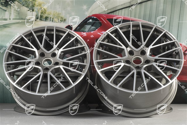 21-inch wheel rim set Cayenne RS Spyder, 11J x 21 ET49 + 9,5J x 21 ET46, for Cayenne Coupe
