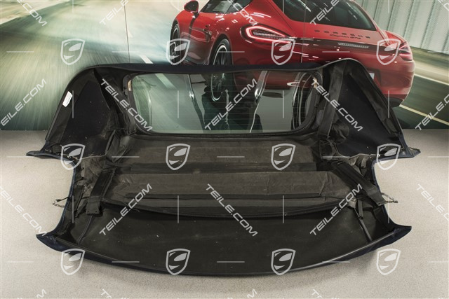 Płótno dachu cabrio, granatowe