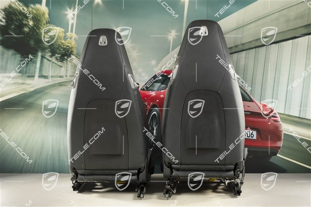 Seats, manual/electric adjustable, Leatherette/Alcantara, black, L+R