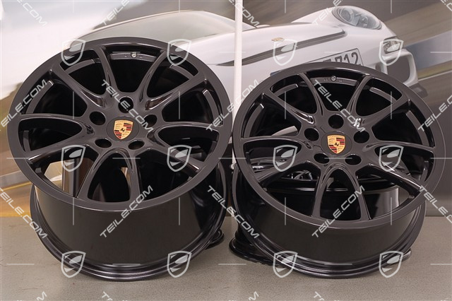 19" GT3 Felgensatz, 8,5J x 19 ET53 + 12J x 19 ET68, schwarz