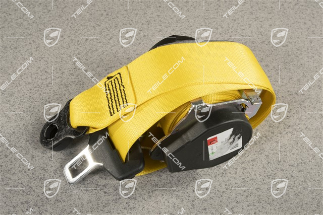 Seat belt, Racing Yellow, L=R
