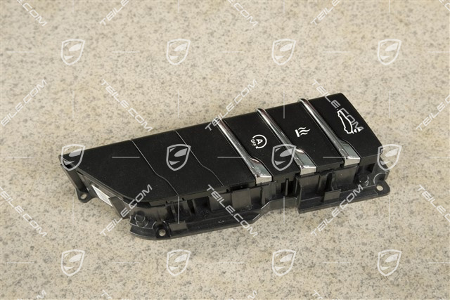 Keypad, start and stop, Auxiliary/additional heaterBlack matte/ hi-gloss chrome