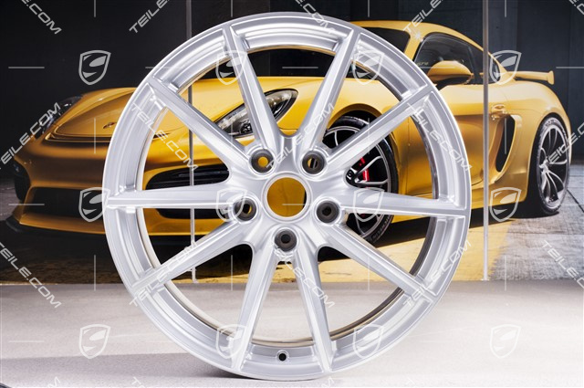20"+21" Felgensatz Carrera S, Felgen 8,5J x 20 ET53 + 11J x 21 ET66, Brillantchromlack