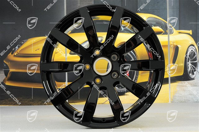 19-inch Cayenne S wheel rim, 8,5J x 19 ET47, black high gloss 19-inch Cayenne S wheel rim, 8,5J x 19 ET47, black high gloss