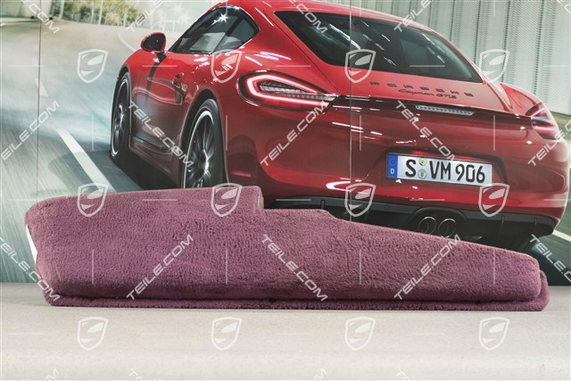 Schowek / kieszeń tapicerki drzwi, dywan / skóropodobny, Magenta, L