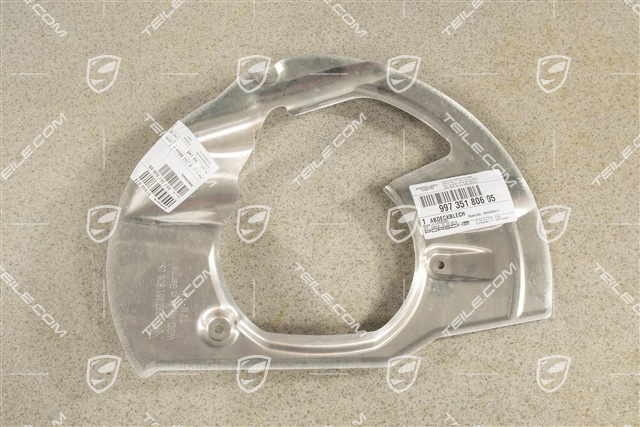 Front axle disc brake protective plate, PCCB, R