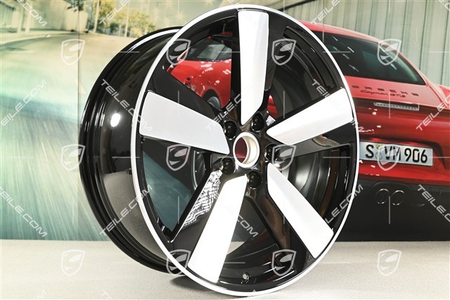 22" felga Macan Sport, 9J x 22 ET29, czarny wysoki połysk