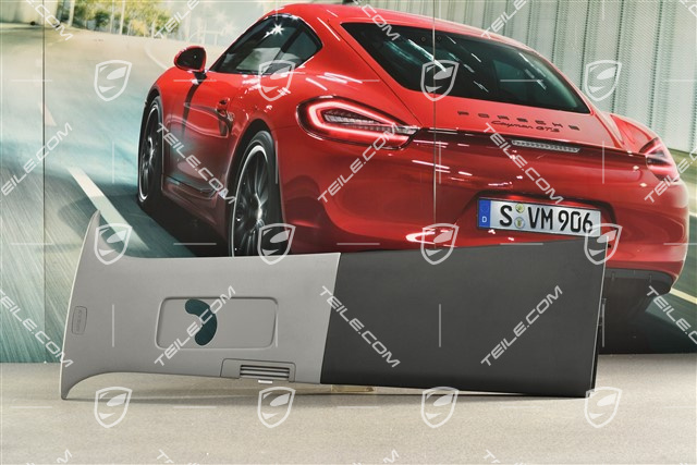 Verkleidung B-Säule, satinschwarz / stahlgrau, L