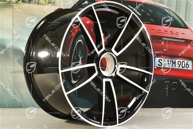 21" Felga Turbo S, 11J x 21 ET66, czarny wysoki połysk