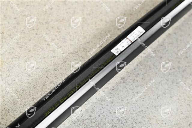 Rear door moulding, Black matte, L