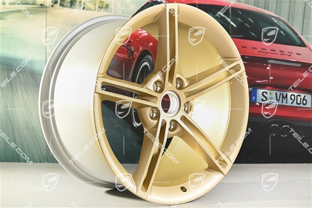 21" Felgensatz Mission E Design, 9,5J x 21 ET60 + 11,5J x 21 ET66, aurum seidenmatt