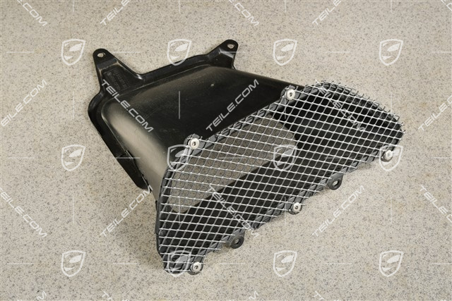 Air guide with grille, L