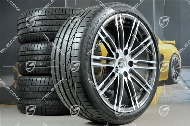 20-inch summer wheel set Turbo III, rims 8,5J x 20 ET57 + 10J x 20 ET50 + NEW Pirelli PZero summer tyres 235/35 ZR20 + 265/35ZR20, without TPMS