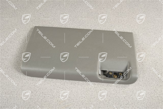 Glove box cover, Leatherette, Graphite grey