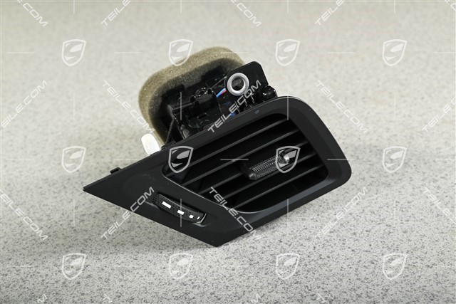 Dashboard defroster trim, Black, L