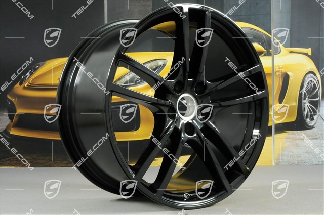 21-inch Cayenne COUPÉ Turbo Design wheel rim set 9,5J x 21 ET46 + 11,0J x 21 ET49, black high gloss