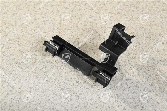Mounting for rear view camera connection plug