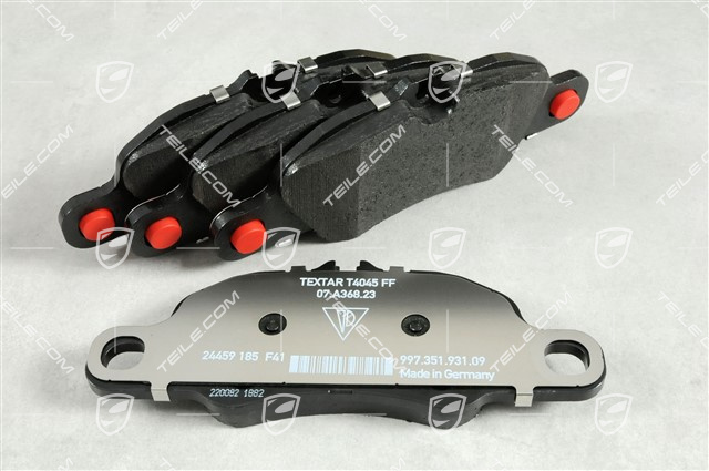 Brake pads, repair kit, basic version (calliper in black), L+R Brake pads, repair kit, basic version (calliper in black), L+R