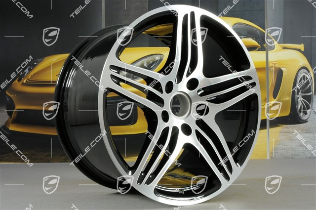 19-inch Turbo wheel set, 11J x 19 ET51 + 8,5J x 19 ET56, black high gloss