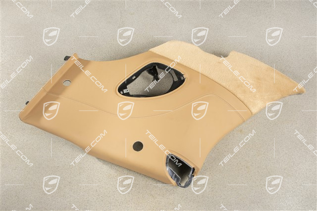 Cabrio, Seitenwandverkleidung, hinten, Leder, Sandbeige, L