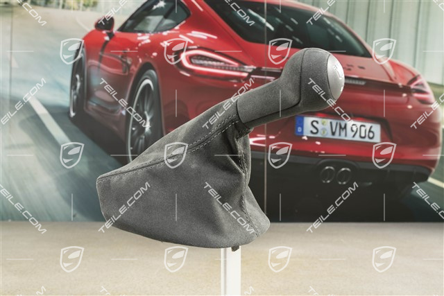 Gearshift knob, Alcantara, black