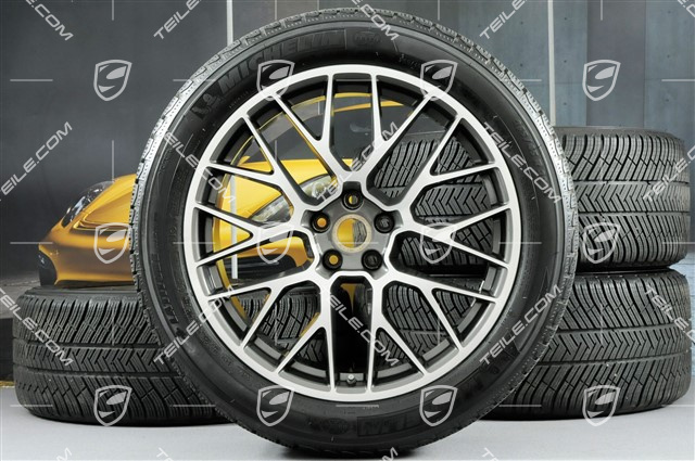 20-inch "RS Spyder Design" winter wheels set, rims 9J x 20 ET26 + 10J x 20 ET19 + NEW Michelin winter tyres 265/45 R 20 + 295/40 R 20, with TPMS