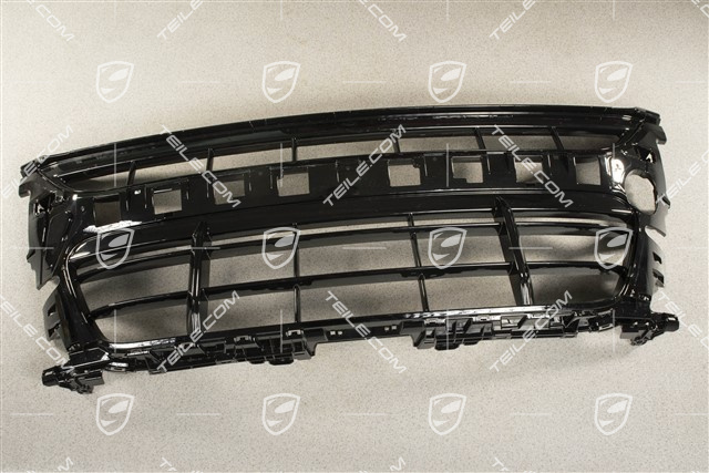 GTS / Turbo Sport design, Front bumper Grille, centre / middle , Black