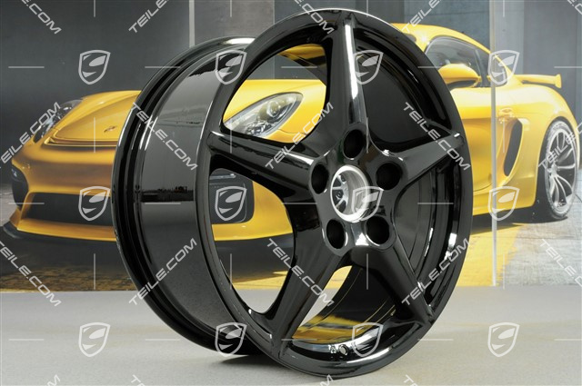 18" Felge Carrera III, 8J x 18 ET57, BBS, schwarz hochglanz