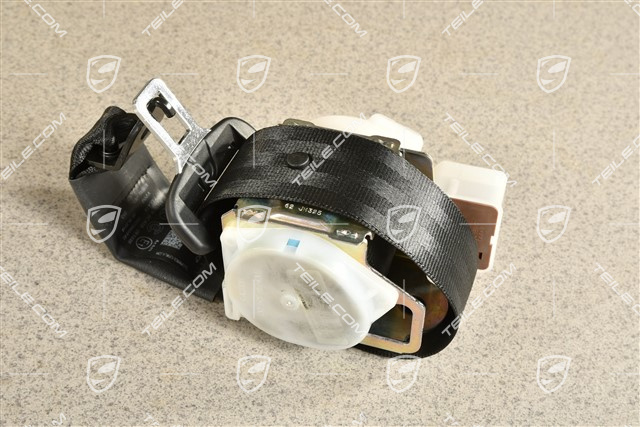 Hintere Sicherheitsgurt, mitte, Schwarz
