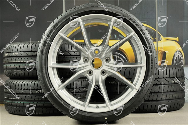 20-inch summer wheels set Carrera S IV, rims 8,5J x 20 ET49 + 11,5J x 20 ET56 + summer tyres 245/35 ZR20 + 305/30 ZR20, with TPMS
