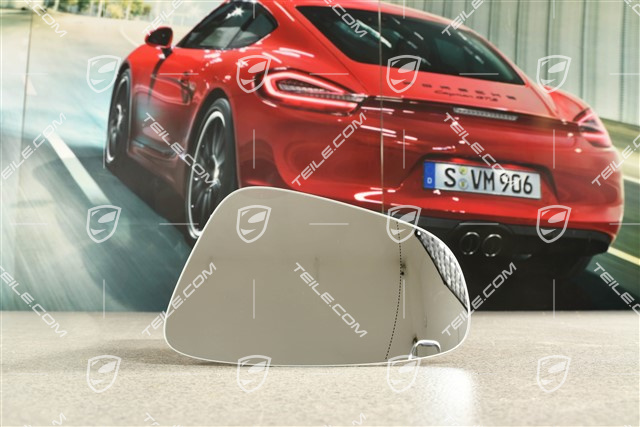 Spiegelglas, autom. abblendbarer Außenspiegel, asphärisch, L