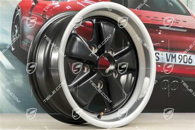15" Felga Fuchs 7J x 15 ET23,3, z czarnymi ramionami
