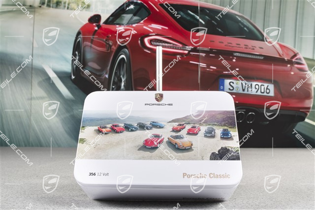 Ersatzlampenkasten, Set Glühlampen und Sicherungen 12 Volt für Porsche 356 C
