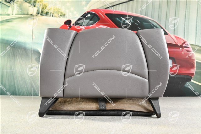 Back seat backrest, rear, leatherette, classic grey, Coupe / Targa, L