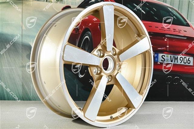 20-inch Carrera Exclusive wheel rim, 8,5J x 20 ET50, aurum satin mat